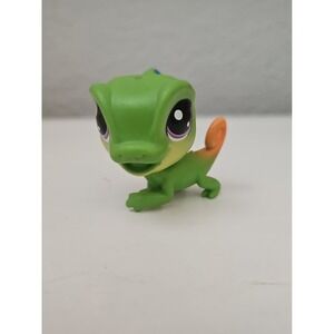 Hasbro Littlest Pet Shop 1324 Green Chameleon Lizard Vintage LPS Toy Figure